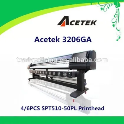 TC-3208GD vinyl flex printer well know brand Acetek/ flora digital printing machine
