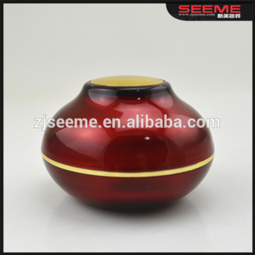 Cosmetic packaging manufacture wine red serum plastic jar acrylic skin serum jar skin cream packaging