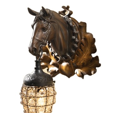 Art Deco Horse Head Wall Sconces from Jiaxing Trepower Co Ltd (Zhongshan Factory)