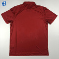 high quality custom red men printed polo shirts