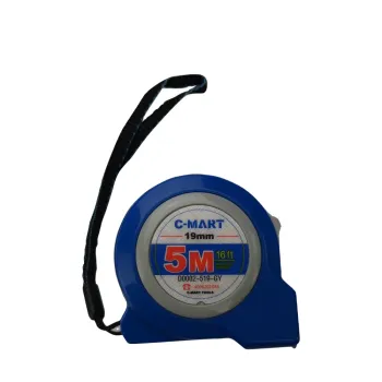 5Mx19mm High-Quality Portable Reinforced Plastic and Steel Measuring Tape