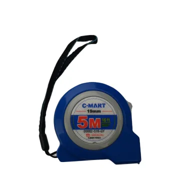 5Mx19mm High-Quality Portable Reinforced Plastic and Steel Measuring Tape