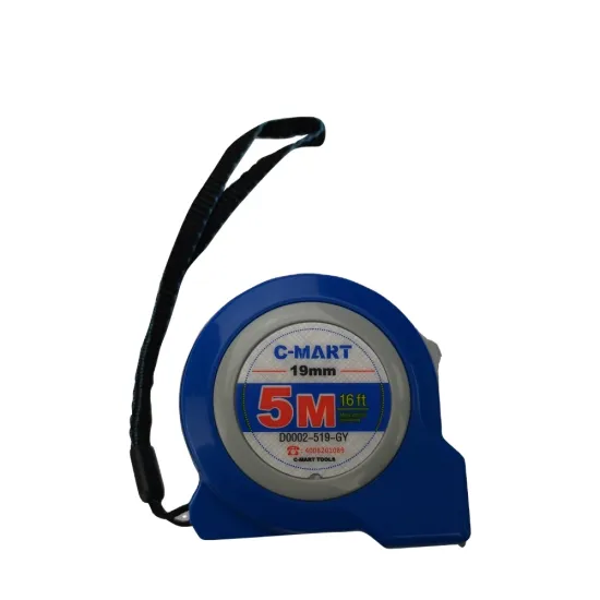 5Mx19mm High-Quality Portable Reinforced Plastic and Steel Measuring Tape