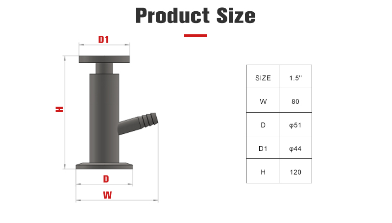 Stainless Steel Beer Sampling Valve