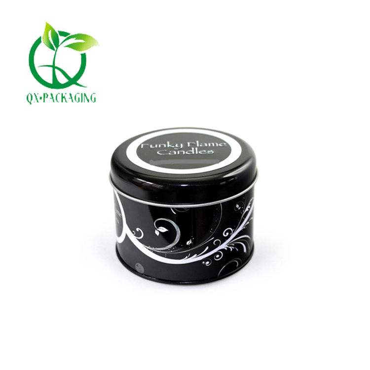 Black candle tins wholesale 