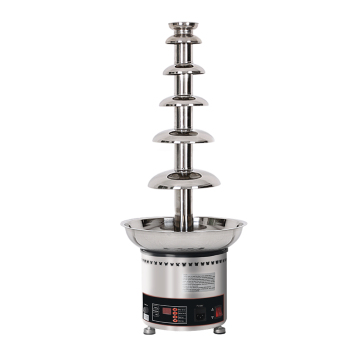 Large Size Stainless Steel Commercial 6-Tier Chocolate Fondue Fountain Manufacturer