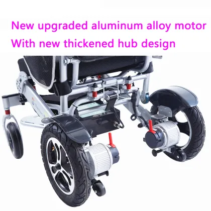 Medical Remote Control Lightweight Electr Fold Wheelchair