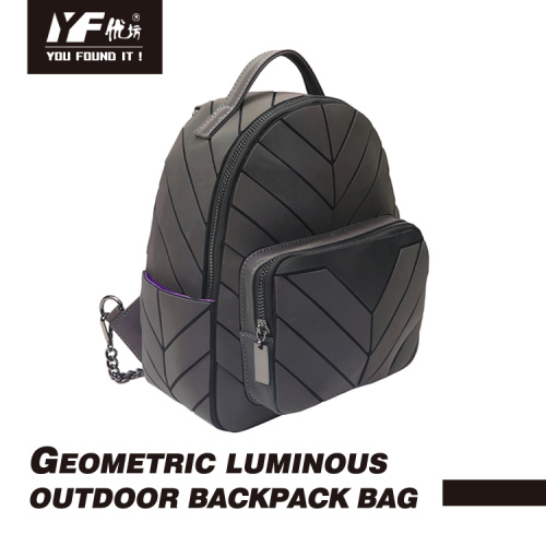 China Geometric luminous outdoor backpack bag Factory