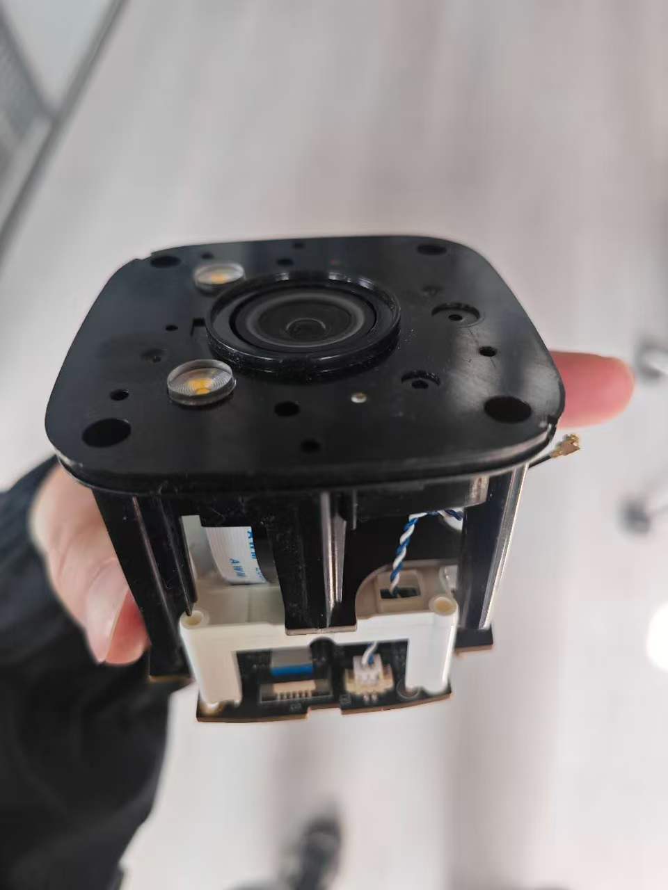 Internal structure of the camera