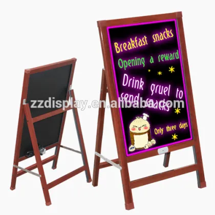New glowing folding stand up advertising board