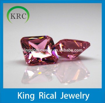 Rose Red Square corundum