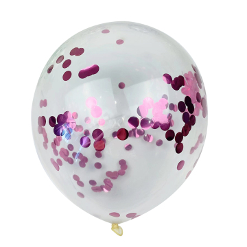 Hurtowe clear Rose Gold Polka Balloony - 12 cali, 2,8 g przezroczyste balony konfetti do dekoracji urodzinowych