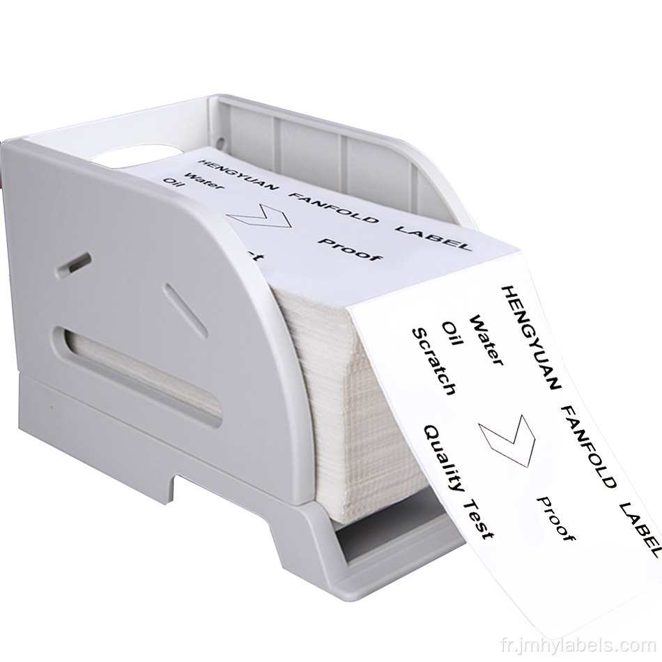 Étiquettes d'expédition thermique directes de l'étiquette 4x6 Fanfold 4x6