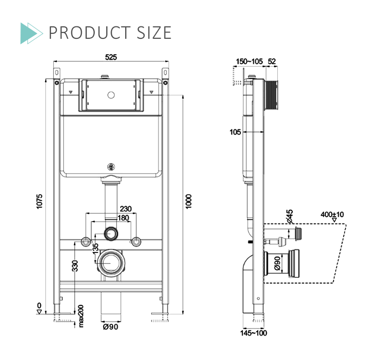 economic toilet flush tank