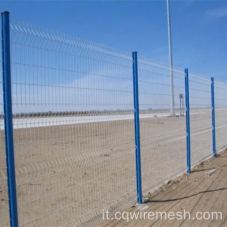 Fence a maglie a filo rivestito galvanizzato e in PVC