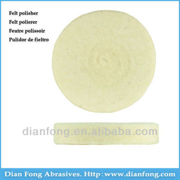 03N25 Unmounted Wheel Shaped High Density Dental Laboratory Polishing White Felt Wheel