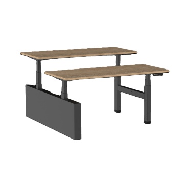 4 Person Office Computer Workstation with Electric Height Adjustable Home Price Desk