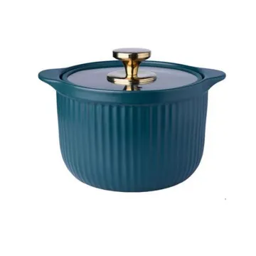 High Temperature Resistant Household Ceramic Casserole Dish: Perfect for Soups, Stews, and Casseroles