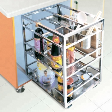 2020 New Product: Kitchen Pantry Organizer with Wire Drawer Basket and Tool Holder