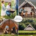 Außenführende 4 -Person glamping wasserdichtes Oxford Bell Zelt