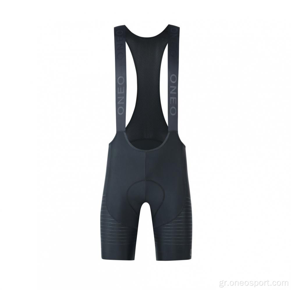 Mens mille bib σορτς μαύρα ποδηλασία σορτς bib