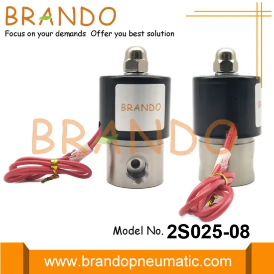 2S025-08 1/4'' Stainless Steel Solenoid Valve 12VDC 24VDC