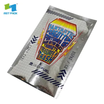 3 side seal flat foil plastic pouch packaging