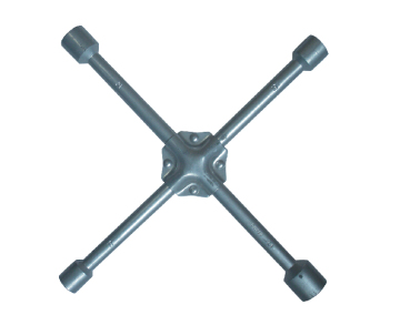 Silver plated Cross Rim Wrench