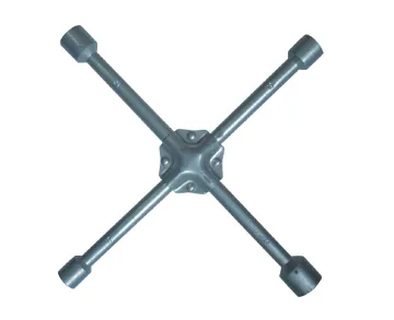 Silver plated Cross Rim Wrench