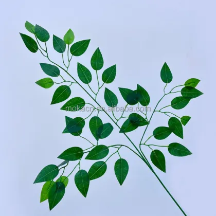 Artificial Banyan Tree Branch Leaf for Hotel and Stage Decoration