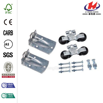Zinc-Plated Flexible Round Rail Hanger Kit