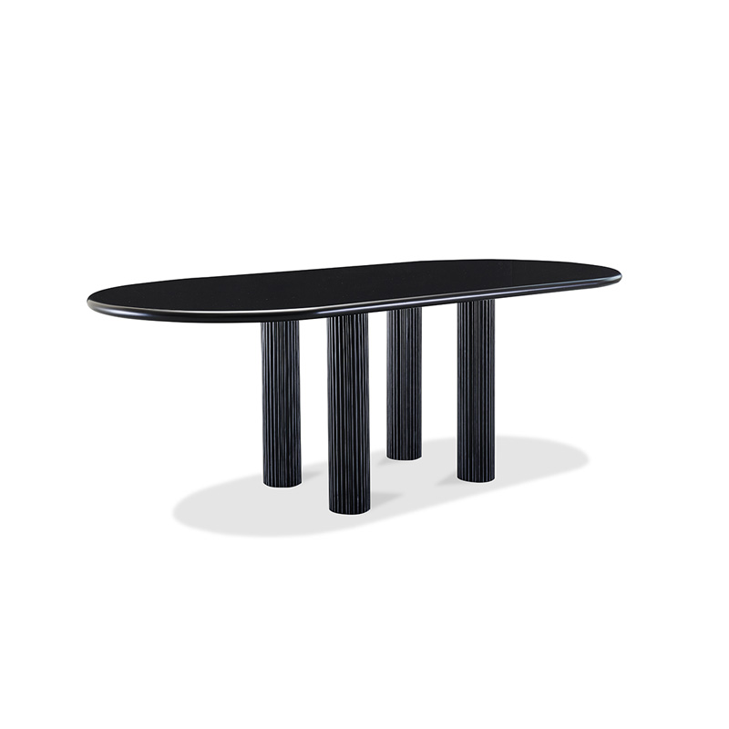 Simple Design Stable Practical Back Oval Dining Tables