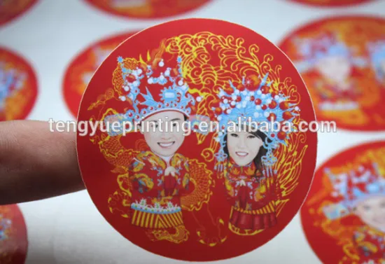 adhesive paper stickers/label for bottle printing