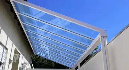 Anti scratch polycarbonate sheet awning panel