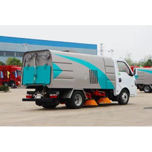 4x2 Steering Cleaning Closed Powered Road Sweeper Truck