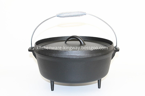 Cast Iron Dutch Oven with Lipped Lid