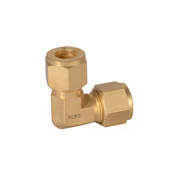 Brass Double Ferrules 90 Degree Union Elbows Tube Fittings 1/16'' to 1 1/2'' Inch