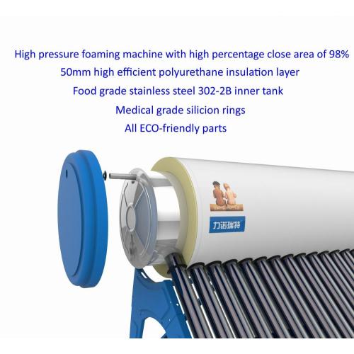 Compact solar water heater 100L