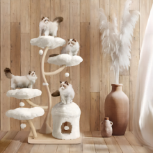 Wood Sisal Large Modern Cat Tree