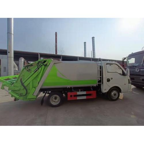 Small 4x2 dump garbage waste bin truck