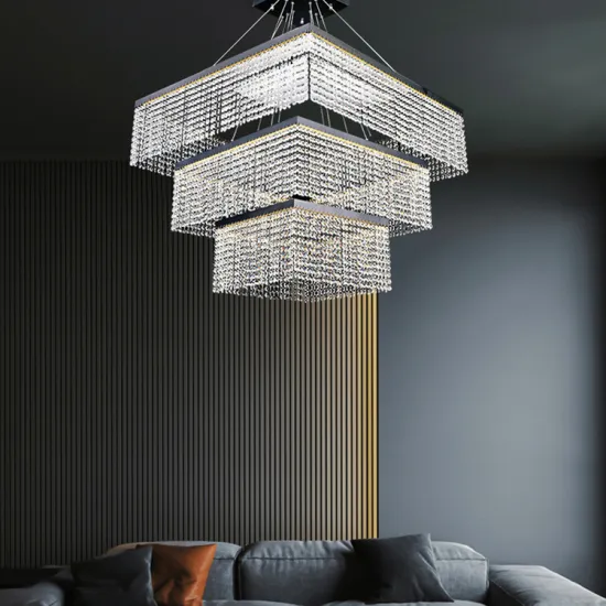 2021 NEW Square Hotel Hall Luxury Crystal Chandelier