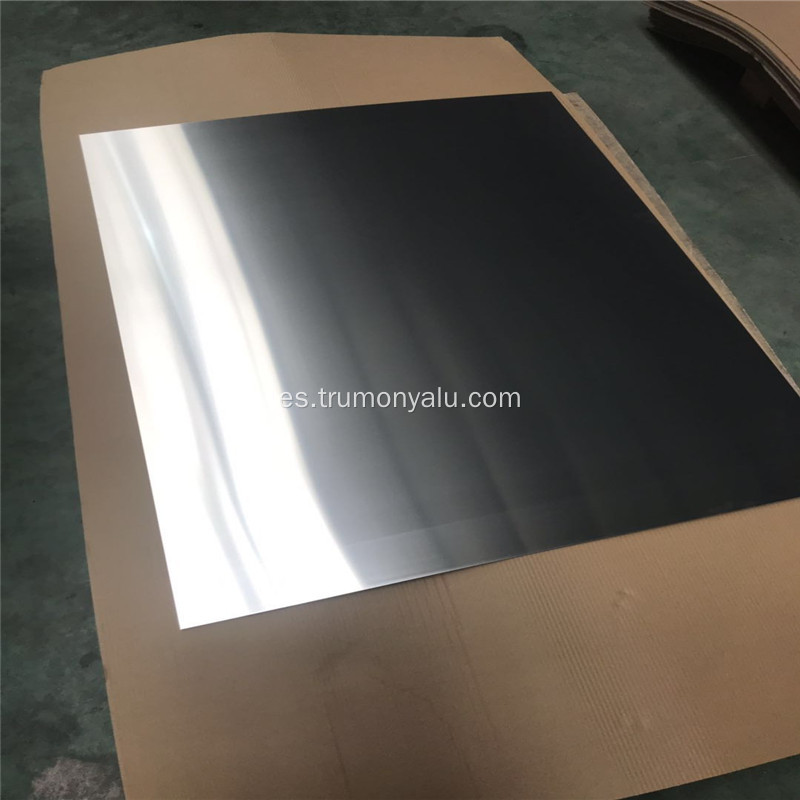 Panel compuesto de espejo de aluminio plateado ACP de reflectividad 80