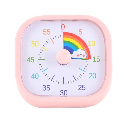 Visual Countdown Timer 60-Minute Rainbow Disk Silent Timer