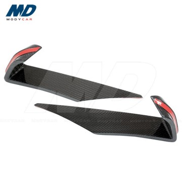 Carbon Fiber Front Fog Lamp Vents Trim for 2011-2014 Mercedes-Benz SLS-Class AMG
