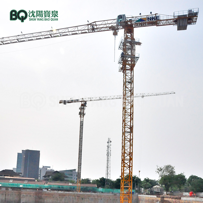 12t Flat Top Tower Crane With 65m Jib