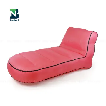 INSTINCT Outdoor Camping Air Bed Sofa Chair - Inflatable Lounger Bean Bag Couch for Water Floating