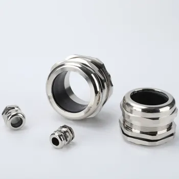 Customized High Security M14 Metal Brass Cable Gland, Nickel Plated, Waterproof IP68