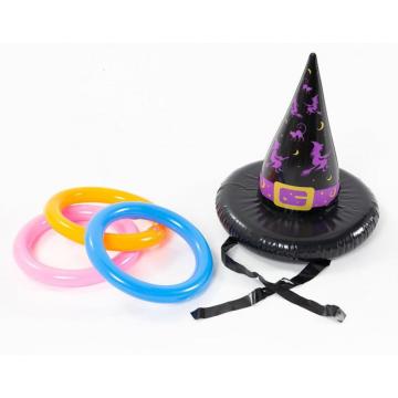 Halloween aufblasbarer PVC-Hexenhut-Ring-Wurf-Spiel