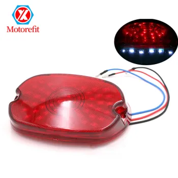 RTS Motorcycle LED Rear Tail Light - Red Brake and Running Light