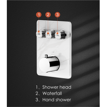 트리플 기능 온도 조절기 샤워 믹서 밸브